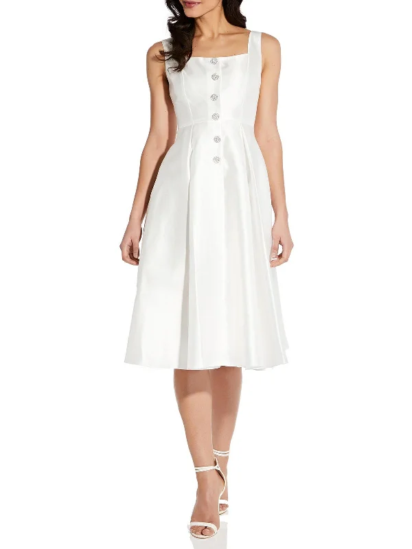 Womens Embellished Pleated Cocktail and Party Dress Bodycon Fitted Nightout