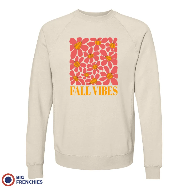Fall Vibes With Flowers Unisex Organic Cotton Sweatshirt Hoodie with Double Zipper Versatile Adjustable Fall Vibes With Flowers Unisex Organic Cotton Sweatshirt Hoodie with Double Zipper Versatile Adjustable