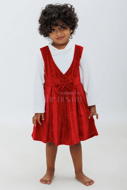 Charming Frock Party Dress - Soft Velvet Baby Outfit with Full Sleeve Inner Tunics Fall fleece Charming Frock Party Dress - Soft Velvet Baby Outfit with Full Sleeve Inner Tunics Fall fleece