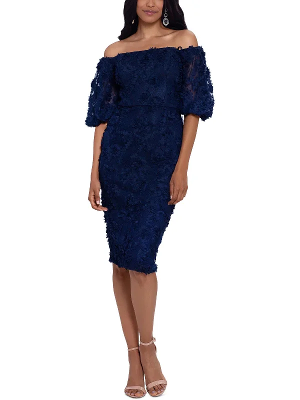 Womens Lace Midi Cocktail and Party Dress Tunics Gym athletic