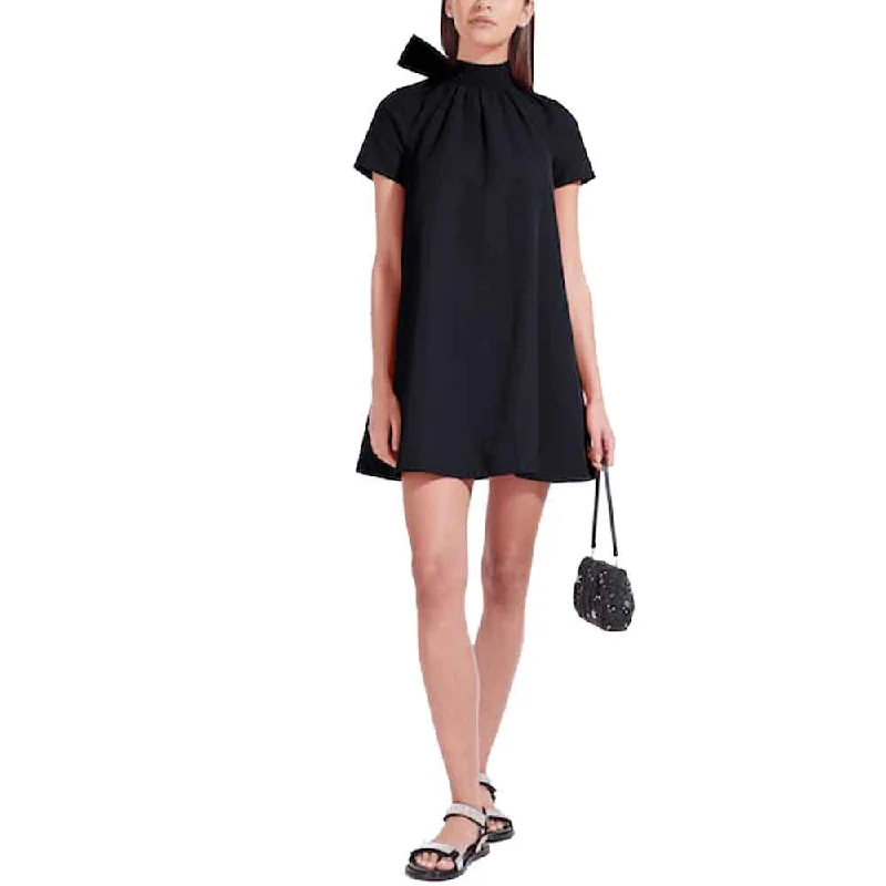 Staud Ilana Back Bow Mini Dress Fashionable Lace Mini Dress