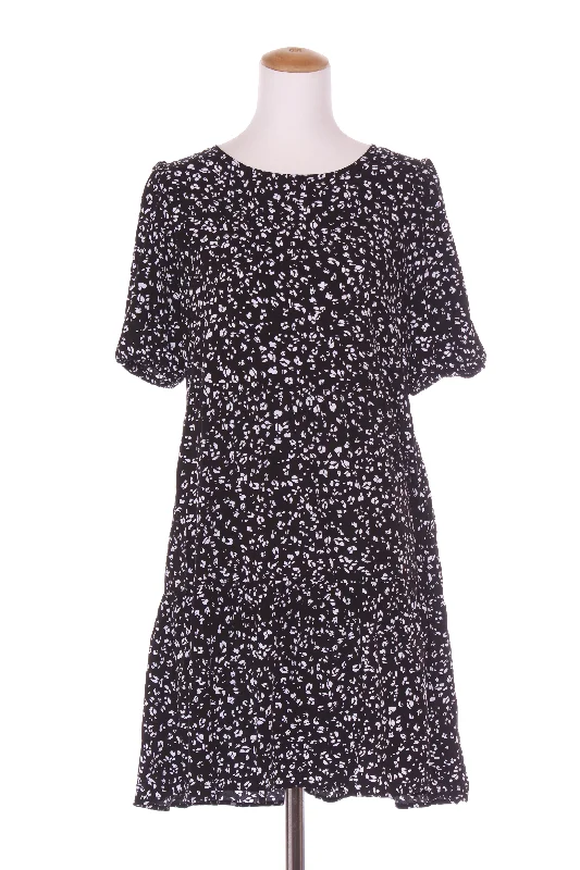DECJUBA - Puff sleeve animal print dress! 12 Tunics Yoga stretchy