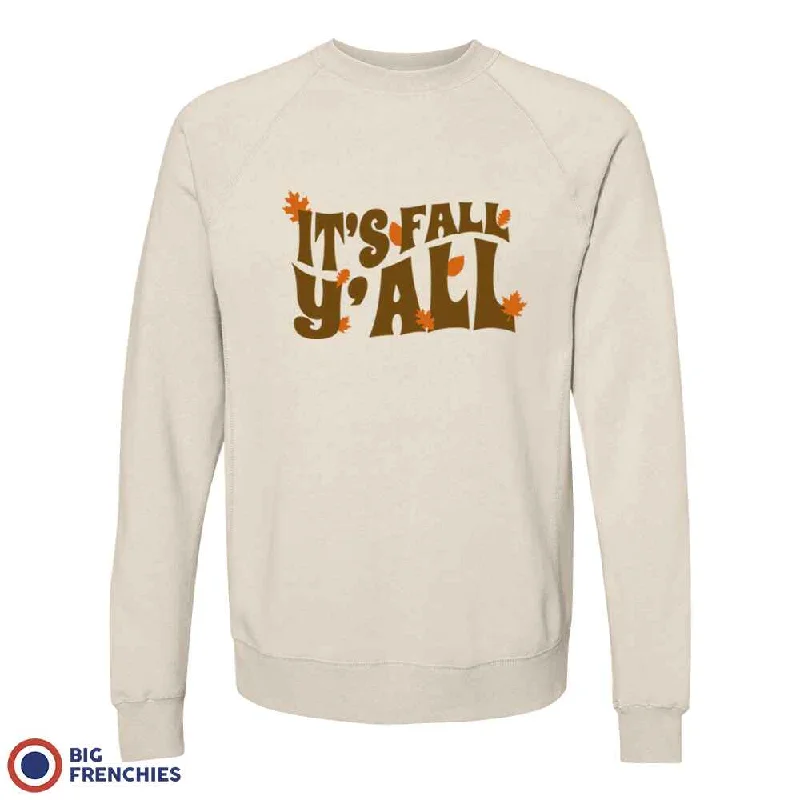 It's Fall Y'All Unisex Organic Cotton Sweatshirt Hoodie with Back Slit Movement Comfort It's Fall Y'All Unisex Organic Cotton Sweatshirt Hoodie with Back Slit Movement Comfort