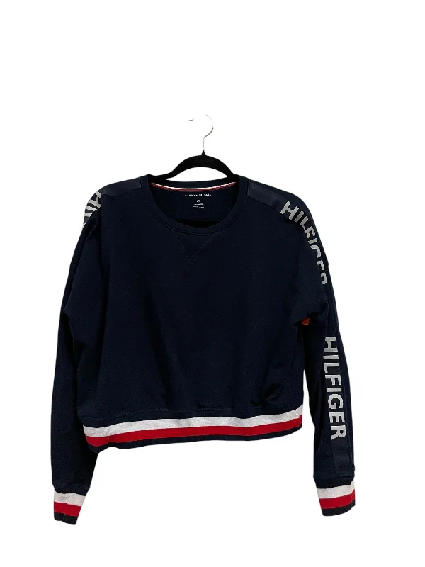 Sweatshirt Crewneck By Tommy Hilfiger In Navy, Size: S Hoodie with V-Neck Classic Versatile Sweatshirt Crewneck By Tommy Hilfiger In Navy, Size: S Hoodie with V-Neck Classic Versatile