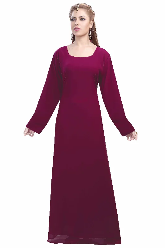 Plain Maxi Gown Night Dress Tunics Formal black