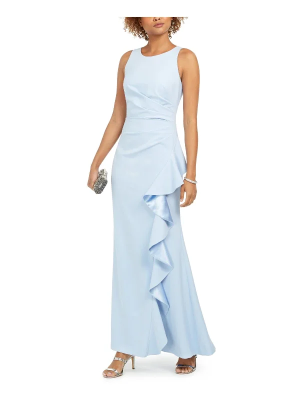 Petites Womens Ruffled Gathered Formal Dress Tunics Ceremony elegant