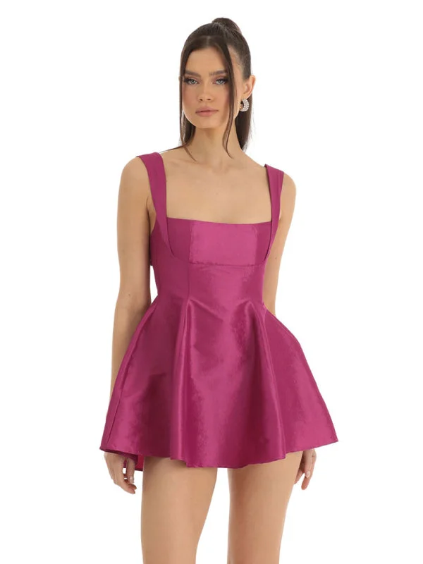 Bow Knot Swing Party Dress Tunics Prom sequined