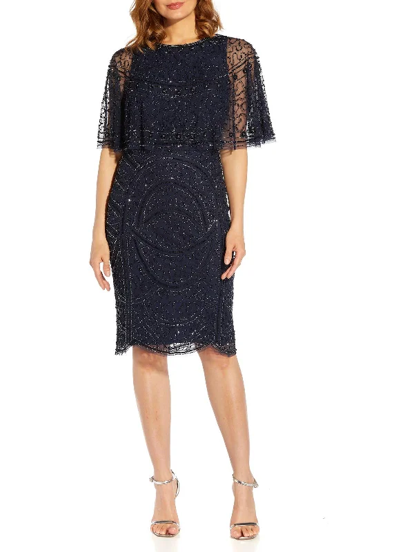 Womens Beaded Sheath Cocktail and Party Dress Tunics New arrival