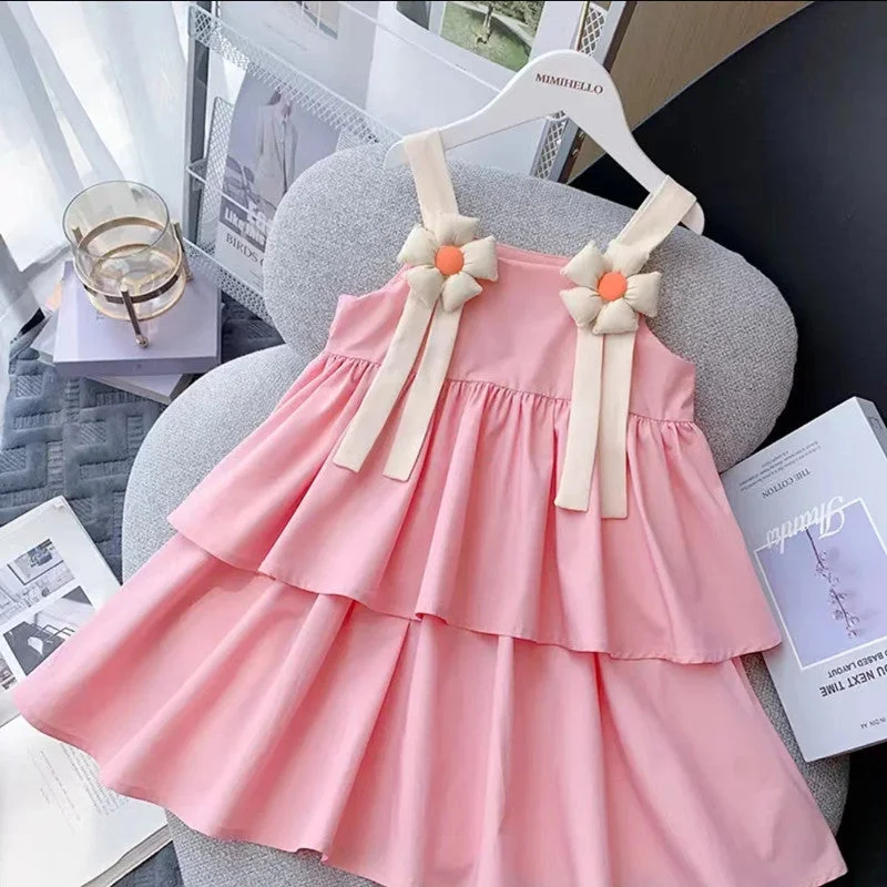 Summer Flower Daily Dress sweetheart Neckline Romantic