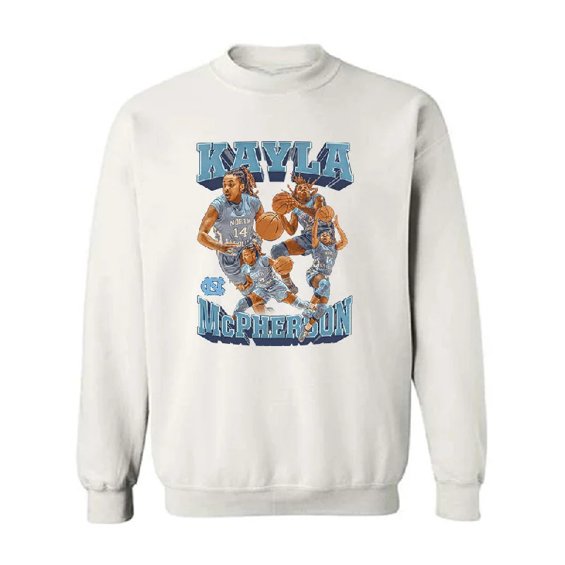 UNC - NCAA Women's Basketball : Kayla McPherson - Crewneck Sweatshirt Hoodie with Oversized Fit Loose Comfortable UNC - NCAA Women's Basketball : Kayla McPherson - Crewneck Sweatshirt Hoodie with Oversized Fit Loose Comfortable
