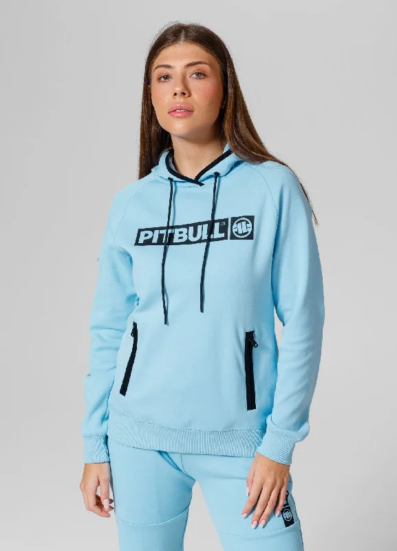 Women's hoodie Georgia - Baby blue Hoodie with Typography Text Message