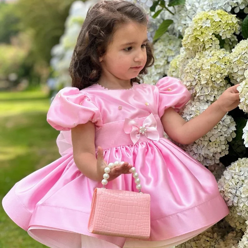 Mariposa Dress in Baby Pink Tunics Fleece cozy