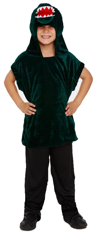 Crocodile Boys Costume Hoodie Reptile Adventure Outfit Hoodie with Cuffed Sleeves Snug Secure Crocodile Boys Costume Hoodie Reptile Adventure Outfit Hoodie with Cuffed Sleeves Snug Secure