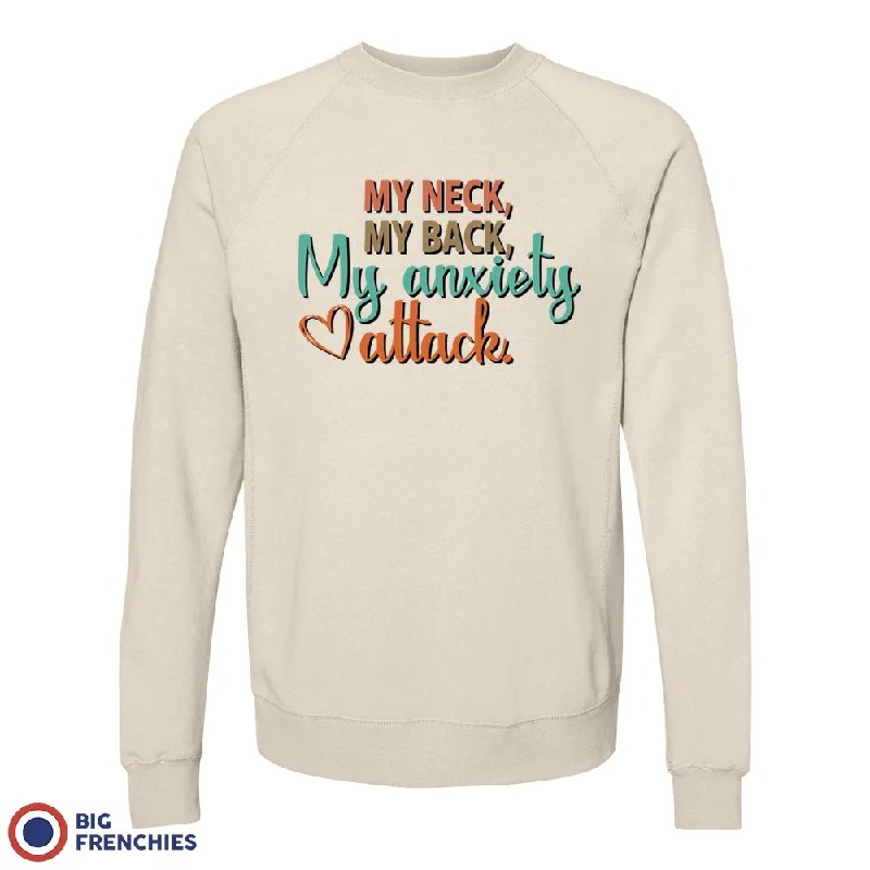 My Neck My Back My Anxiety Attack Unisex Organic Cotton Sweatshirt Hoodie with Mesh Breathable Sporty My Neck My Back My Anxiety Attack Unisex Organic Cotton Sweatshirt Hoodie with Mesh Breathable Sporty