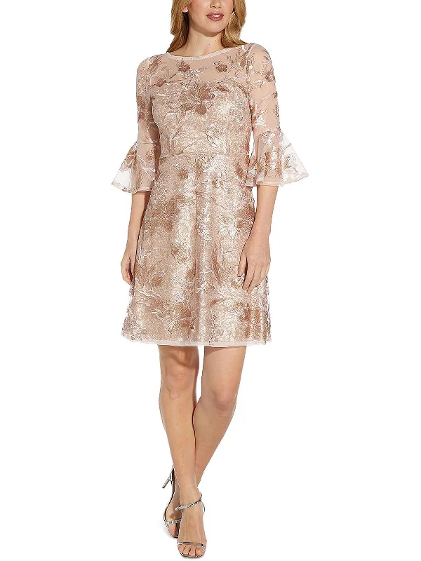 Womens Mesh Sequined Cocktail and Party Dress Tunics Review highly