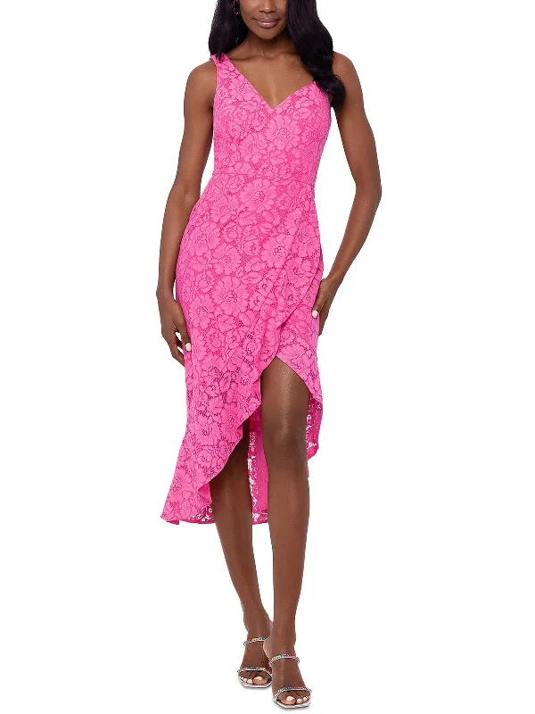 Womens Lace Long Cocktail and Party Dress Tunics Canvas sturdy