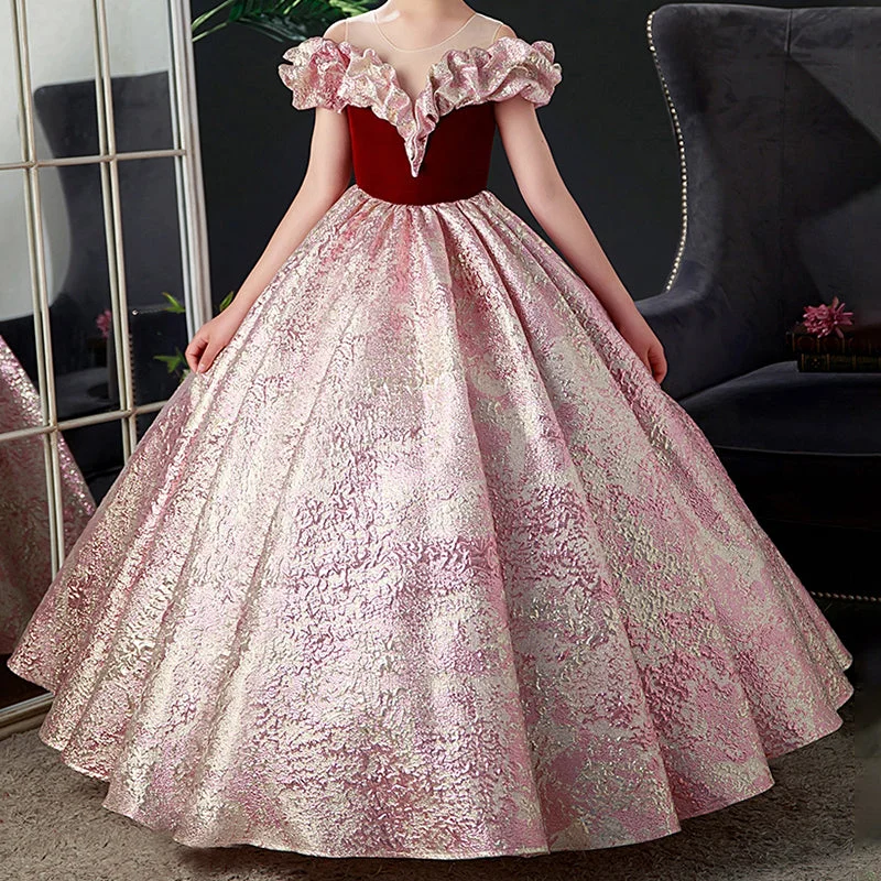 Girl First Communion Dress Girl Formal Pageant Princess Baptism Big Hem Dress Tunics Recommended stylist Girl First Communion Dress Girl Formal Pageant Princess Baptism Big Hem Dress Tunics Recommended stylist