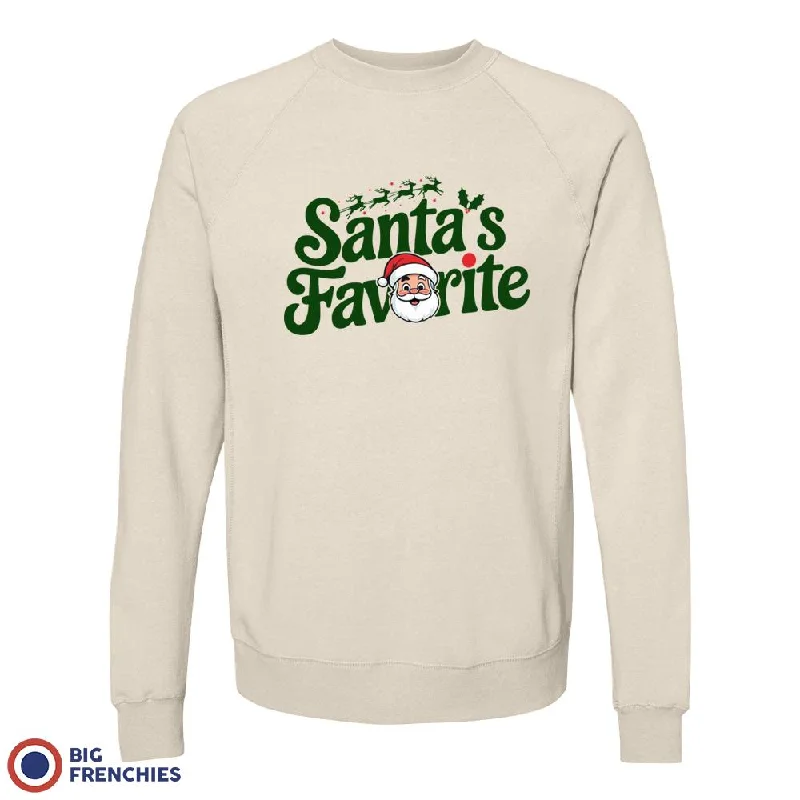 Santa's Favorite Christmas Unisex Organic Cotton Sweatshirt Hoodie with Hem Detail Decorative Unique Santa's Favorite Christmas Unisex Organic Cotton Sweatshirt Hoodie with Hem Detail Decorative Unique