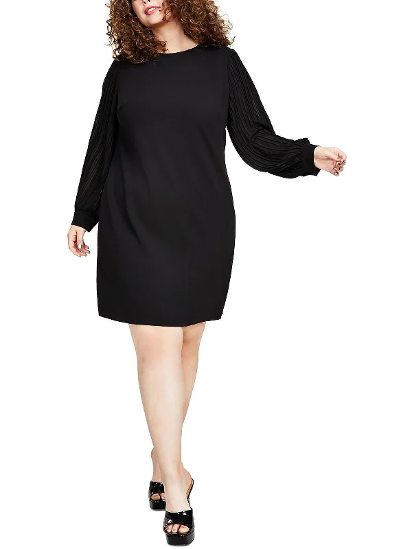 Plus Womens Scuba Crepe Cocktail and Party Dress Bodycon Fitted Nightout