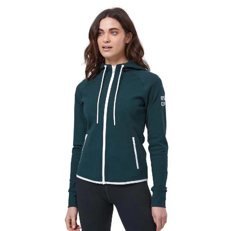 Gym+Coffee Chill Zip Hoodie - Womens - Moss Green Hoodie with Velcro Closure Adjustable Secure Gym+Coffee Chill Zip Hoodie - Womens - Moss Green Hoodie with Velcro Closure Adjustable Secure