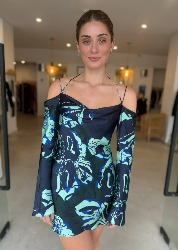 FRANCO SILK MINI DRESS Fashionable Denim Mini Dress