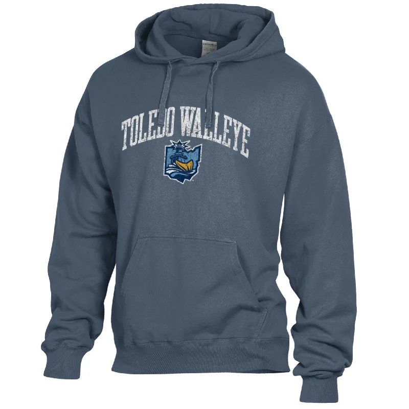 Toledo Walleye Lighthouse Comfort Wash Hooded Sweatshirt Hoodie with Bell Sleeves Flared Feminine Toledo Walleye Lighthouse Comfort Wash Hooded Sweatshirt Hoodie with Bell Sleeves Flared Feminine