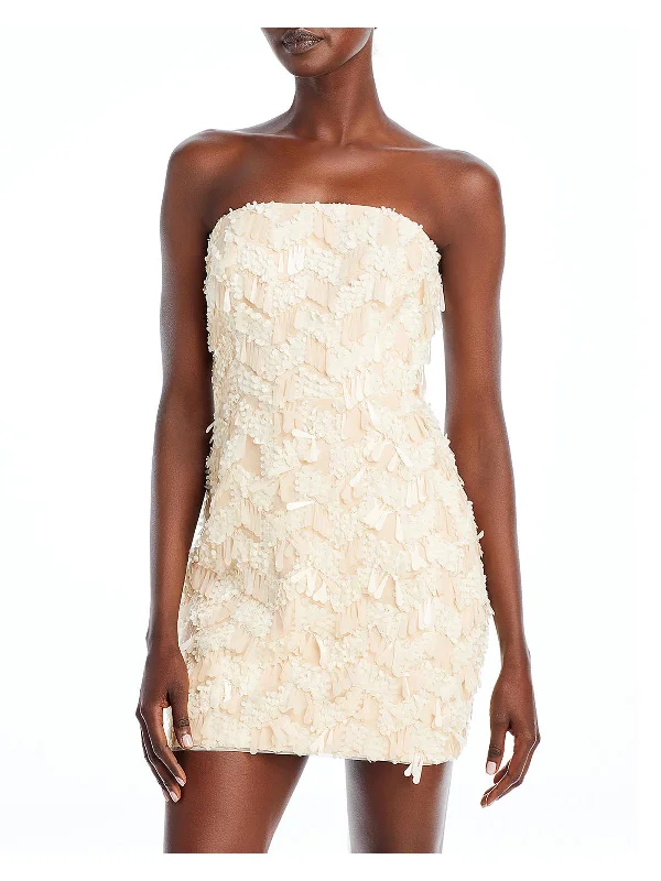 Womens Mini Strapless Cocktail And Party Dress Tunics Essential wardrobe