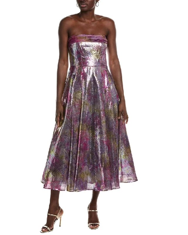 Theia Eve Dress Tunics Satin smooth