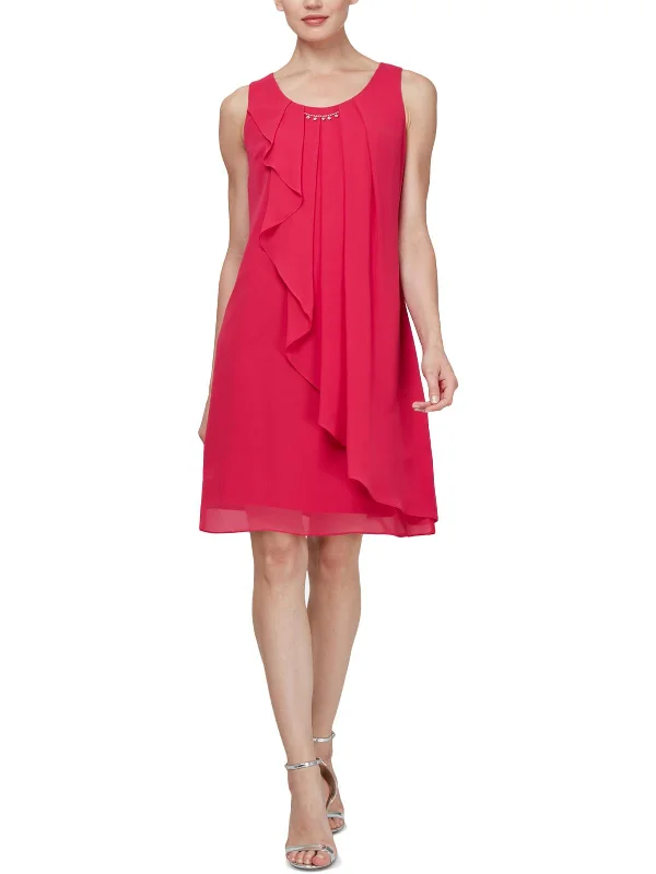 Womens Sleeveless Mini Party Dress Tunics Short Trendy