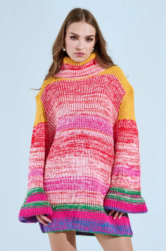 NO EFFORT NEEDED KNIT MINI DRESS Fashionable Off-Shoulder Mini Dress