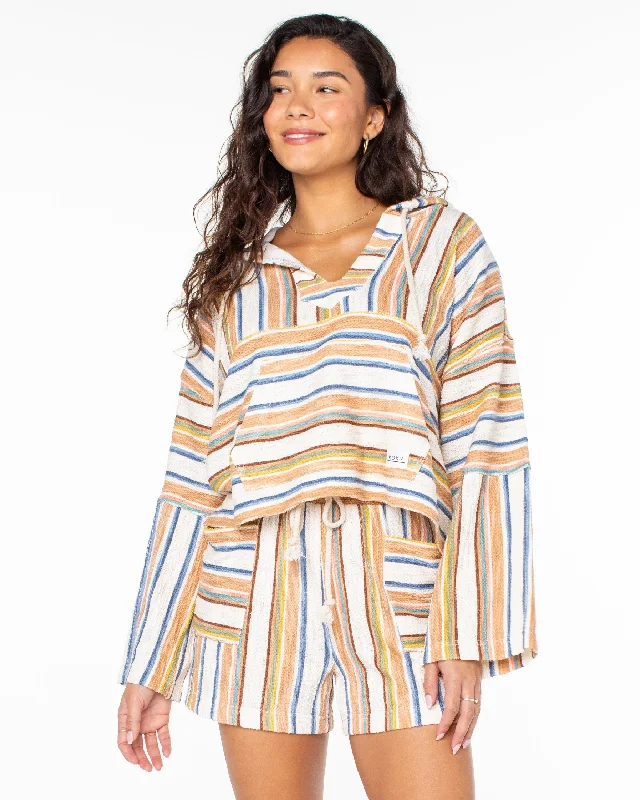 Rich Coast Cropped Hoodie - Camel Hoodie with Elastic Cuffs Stretchable Comfortable