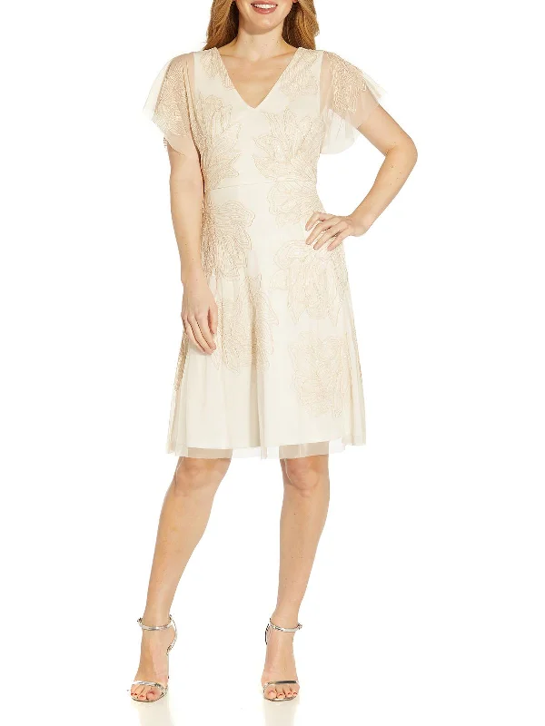 Womens Beaded Knee-Length Cocktail and Party Dress Tunics Handmade artisanal