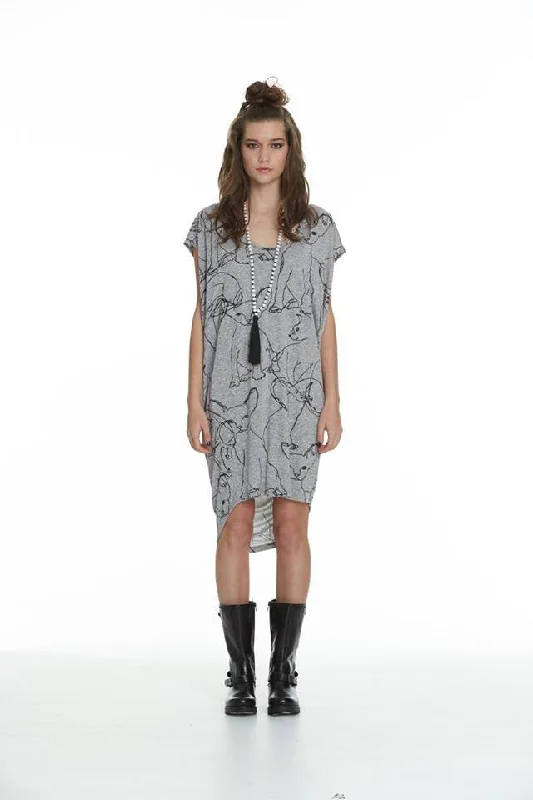 CHARLO "Cats away" dress! 6-8 Tunics Stylish elegant