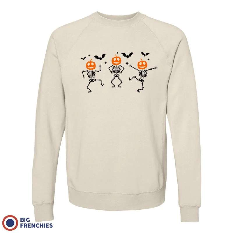 Pumpkin Skeleton Dance Halloween Unisex Organic Cotton Sweatshirt Hoodie with Cropped Fit Short Trendy Pumpkin Skeleton Dance Halloween Unisex Organic Cotton Sweatshirt Hoodie with Cropped Fit Short Trendy