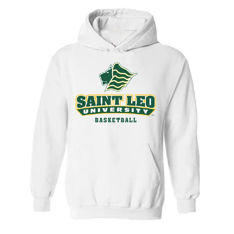 Saint Leo - NCAA Women's Basketball : Meghan Conley - Hooded Sweatshirt Hoodie with Logo Branding Identity Saint Leo - NCAA Women's Basketball : Meghan Conley - Hooded Sweatshirt Hoodie with Logo Branding Identity