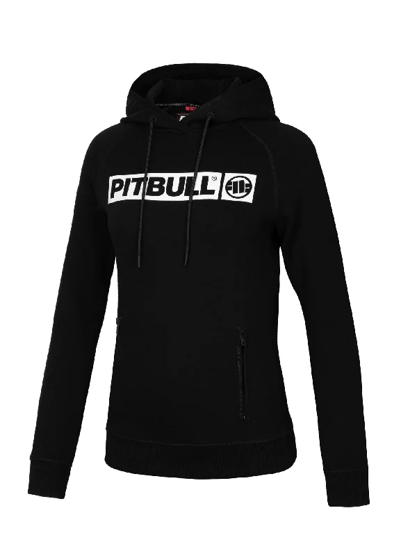 Women's hoodie Georgia - Black Hoodie with Lace Feminine Delicate