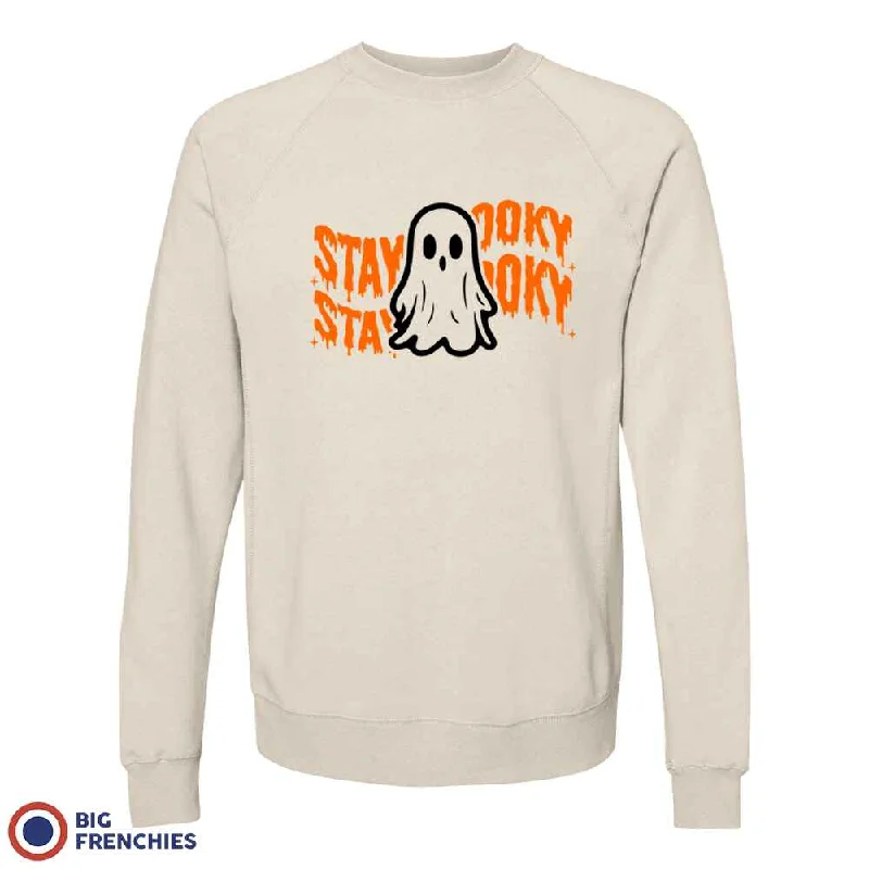Stay Spooky Halloween Unisex Organic Cotton Sweatshirt Hoodie with Magnetic Closure Innovative Modern Stay Spooky Halloween Unisex Organic Cotton Sweatshirt Hoodie with Magnetic Closure Innovative Modern