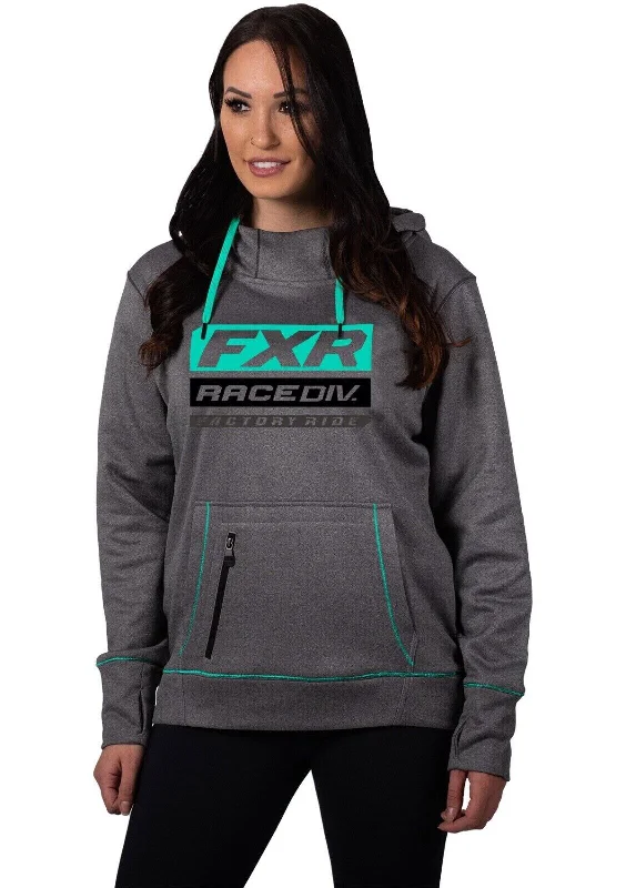 Official FXR Racing Womans Race Division Tech Pull Over Hoodie - 201213-0752 Hoodie with Embroidery Detailed Premium Official FXR Racing Womans Race Division Tech Pull Over Hoodie - 201213-0752 Hoodie with Embroidery Detailed Premium