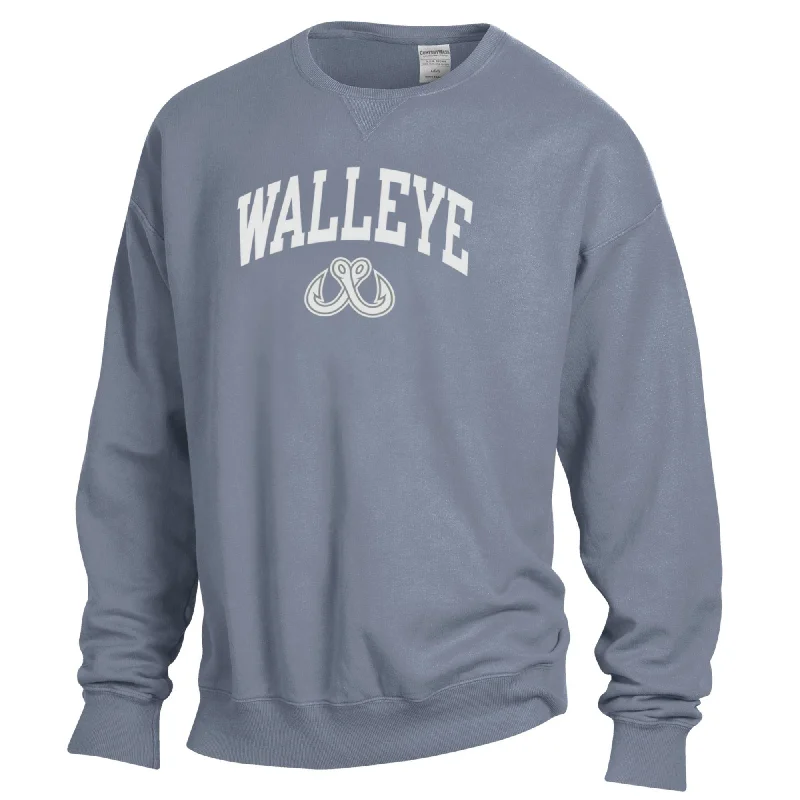 Toledo Walleye Concrete Hooks Comfort Wash Crewneck Sweatshirt Hoodie with Crew Neck Simple Timeless Toledo Walleye Concrete Hooks Comfort Wash Crewneck Sweatshirt Hoodie with Crew Neck Simple Timeless