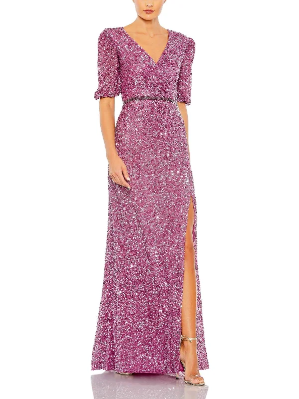 Womens Embellished Special Occasion Evening Dress Tunics Summer linen