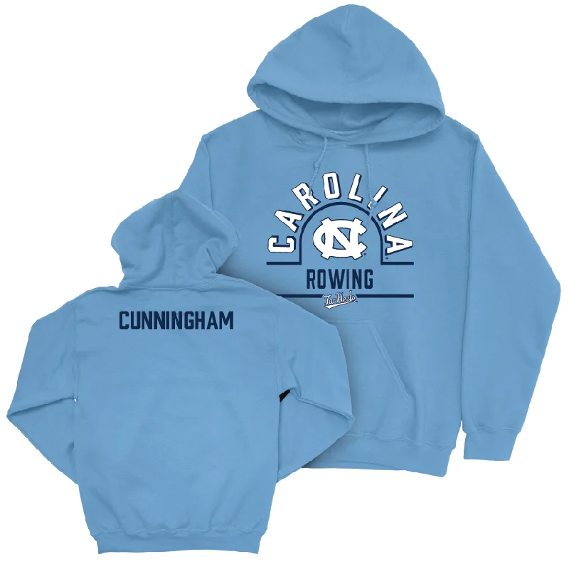 UNC Women's Rowing Carolina Blue Classic Hoodie - Cara Cunningham Hoodie with Reflective Safety Nightwear UNC Women's Rowing Carolina Blue Classic Hoodie - Cara Cunningham Hoodie with Reflective Safety Nightwear