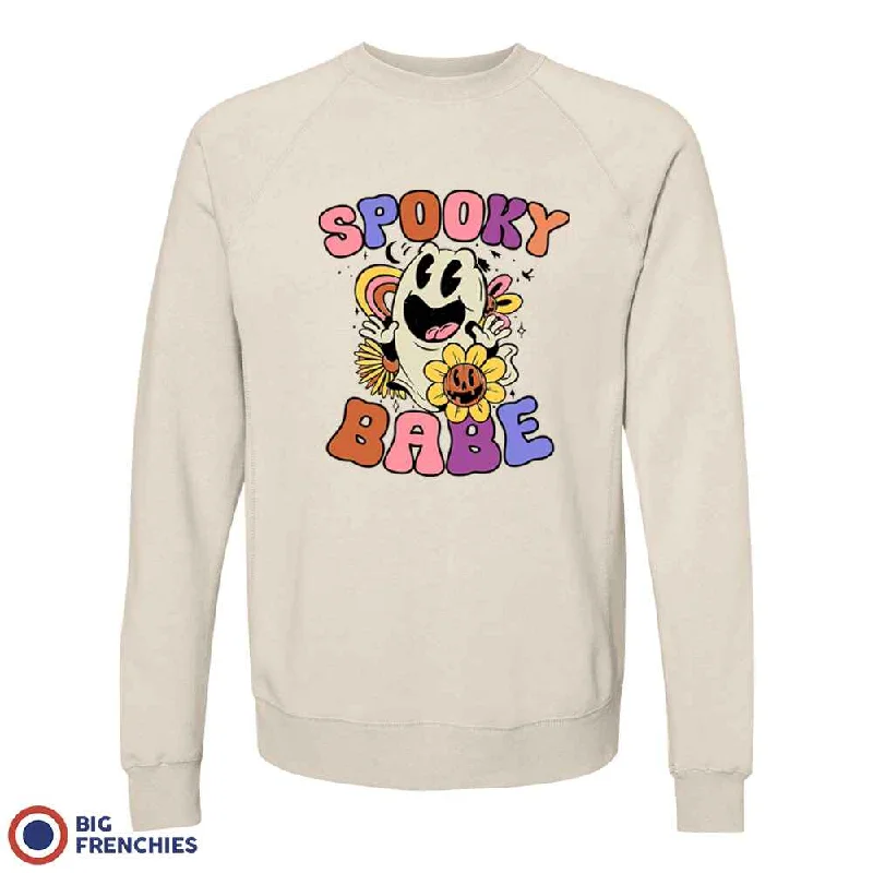 Spooky Babe Unisex Organic Cotton Sweatshirt Hoodie with Drawstring Waist Adjustable Fitted Spooky Babe Unisex Organic Cotton Sweatshirt Hoodie with Drawstring Waist Adjustable Fitted