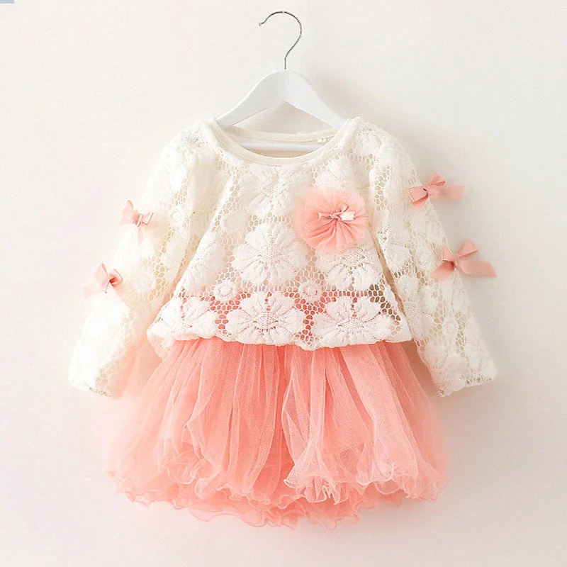 Summer Girls  Two Piece Baby Mesh Princess Dress Set Tunics Stylish elegant