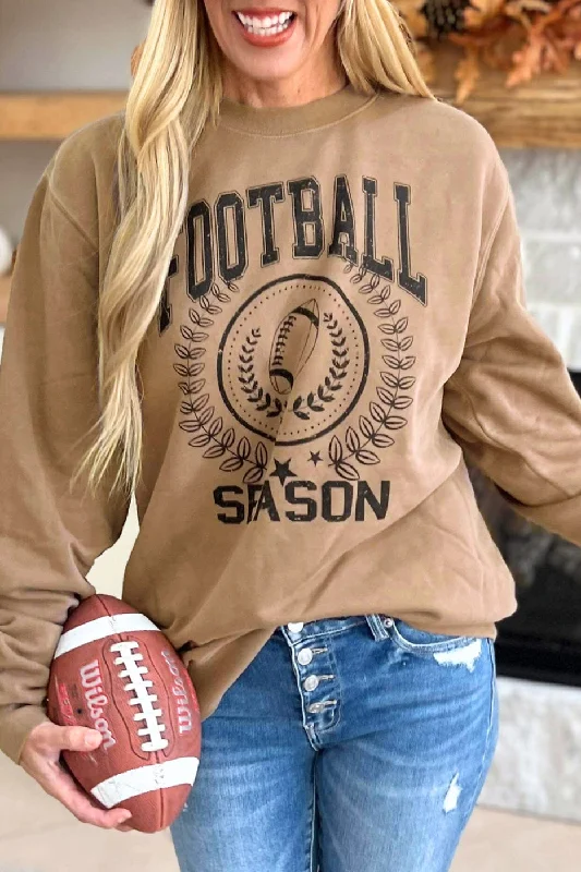 Women's Rugby FOOTBALL SEASON Graphic Game Day Sweatshirt Hoodie with Camouflage Military Edgy Women's Rugby FOOTBALL SEASON Graphic Game Day Sweatshirt Hoodie with Camouflage Military Edgy