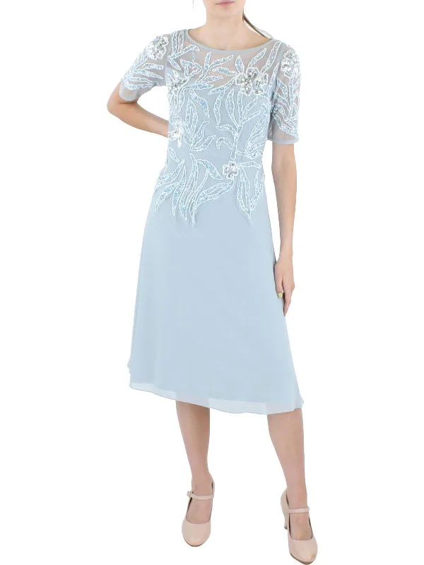 Womens Beaded Knee-Length Cocktail and Party Dress Tunics Sale discount