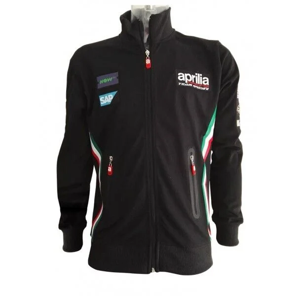 Official Gresini Aprilia Team Woman's Black Zip Up Sweatshirt - A1Fefz17Rew Hoodie with Pastel Soft Subtle Official Gresini Aprilia Team Woman's Black Zip Up Sweatshirt - A1Fefz17Rew Hoodie with Pastel Soft Subtle