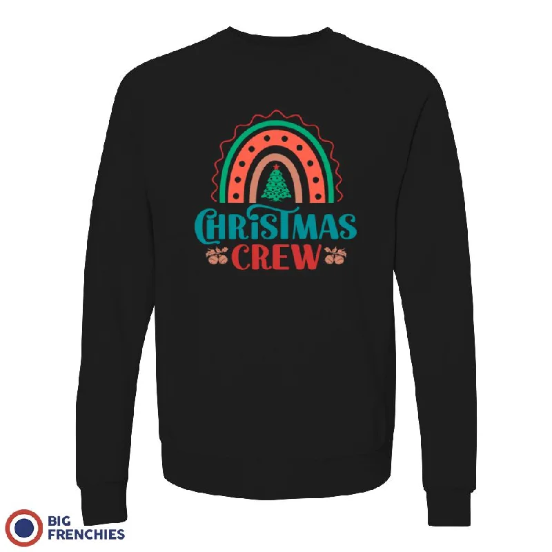 Christmas Crew Unisex Organic Cotton Sweatshirt Hoodie with Button Classic Timeless
