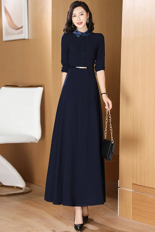 Nine-quarter sleeve high-waist autumn Dress 3196 Tunics Distressed trendy