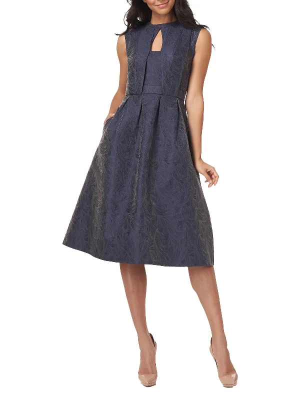 Lela Womens Cut-Out Midi Cocktail and Party Dress Tunics New arrival