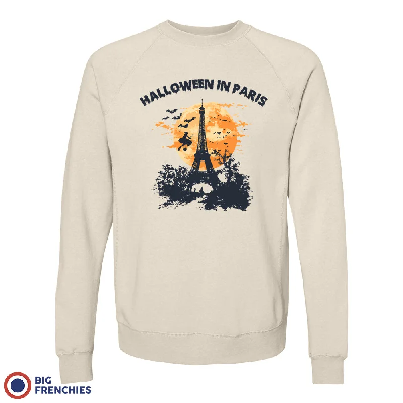Halloween In Paris Unisex Organic Cotton Sweatshirt Hoodie with Longline Fit Extended Stylish Halloween In Paris Unisex Organic Cotton Sweatshirt Hoodie with Longline Fit Extended Stylish